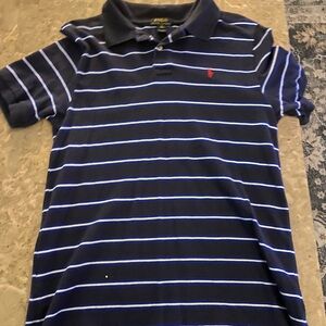 Polo by Ralph Lauren Blue and White Striped Polo Shirt